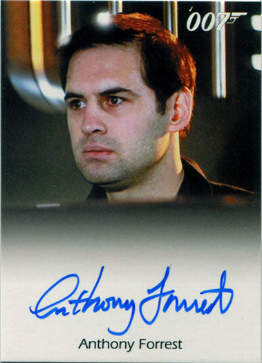 James Bond Archives 2017 Final Autograph Card Anthony Forrest as Bomb Disposal