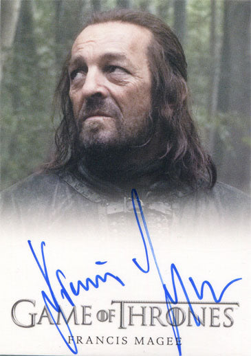 Game of Thrones Season 4 Autograph Card Francis Magee as Yoren