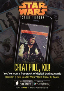 Star Wars Journey to the Force Awakens Free Digital Trading Card Pack Chase