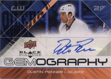 Upper Deck Black Diamond Hockey 2008-09 Gemography Auto Card G-DU Dustin Penner