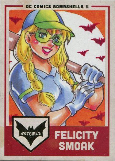 DC Bombshells 2 II Gold Deco Foil Batgirls Chase Card G5 Felicity Smoak