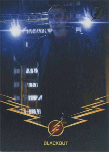 Flash Season 1 Rogues Gold Logo Parallel Chase Card #G9 Blackout