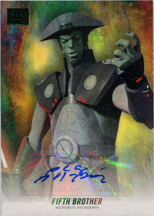 Star Wars Galaxy 2018 Autograph Card GA-PAR Anthony-Rodriguez 04/25 Green