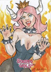 2023 5finity Gamer Girls Sketch Card Andres Cruz V1