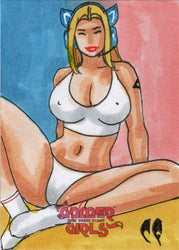 2023 5finity Gamer Girls Sketch Card Chris Foulkes