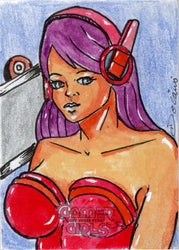 2023 5finity Gamer Girls Sketch Card Delanio Dourado V2