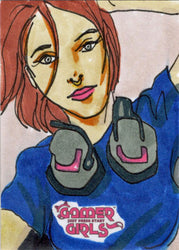 2023 5finity Gamer Girls Sketch Card Jaime Lopez V1