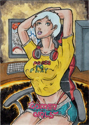 2023 5finity Gamer Girls Sketch Card Limuel Pinzon V2