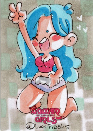 2023 5finity Gamer Girls Sketch Card Lucy Fidelis