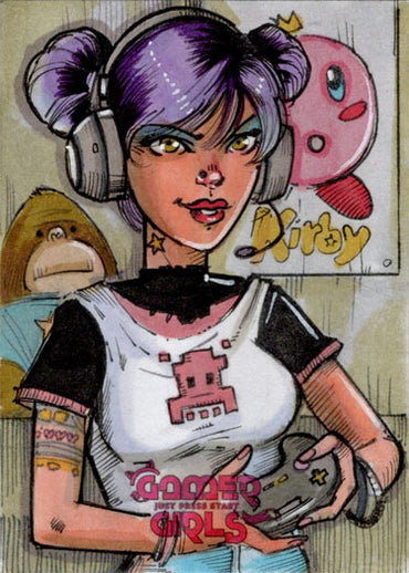 2023 5finity Gamer Girls Sketch Card Mike Mastermaker