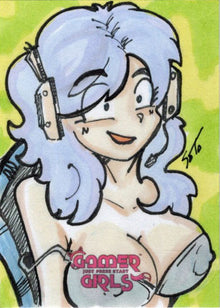 2023 5finity Gamer Girls Sketch Card Omar Soto V3