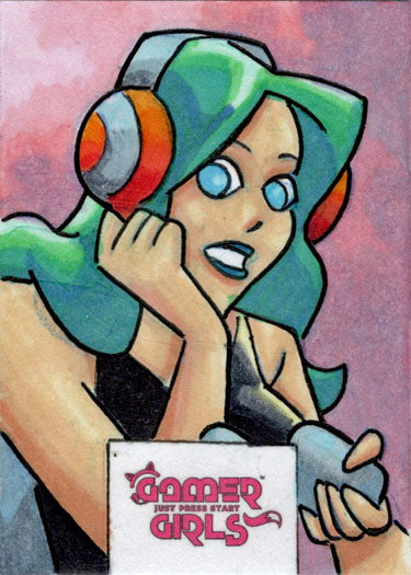 2023 5finity Gamer Girls Sketch Card Paul Hill