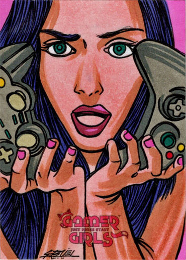 2023 5finity Gamer Girls Sketch Card Ulisses Gabriel V2