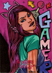 2023 5finity Gamer Girls Sketch Card Ulisses Gabriel V3