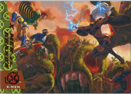 X-Men 2018 Fleer Ultra Greatest Battles Chase Card GB3 X-Men vs. Krakoa