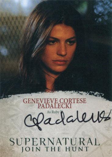 Supernatural Seasons 4 to 6 Autograph Card GC Genevieve Cortese Padalecki Ruby