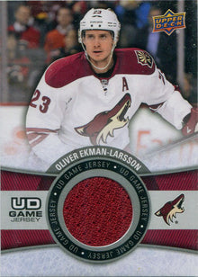 Upper Deck Series One Hockey 2015-16 UD Game Jersey Card GJ-OL O. Ekman-Larsson
