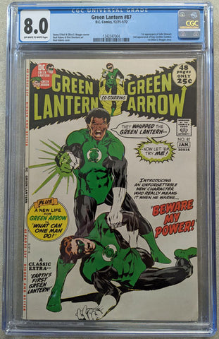Green Lantern 87 Comic Book CGC 8.0 1st John Stewart 1971