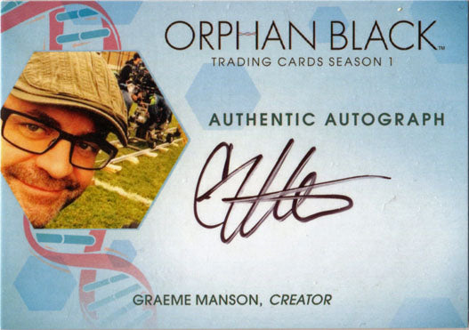 Orphan Black Season 1 Autograph Card GM Graeme Manson, Creator