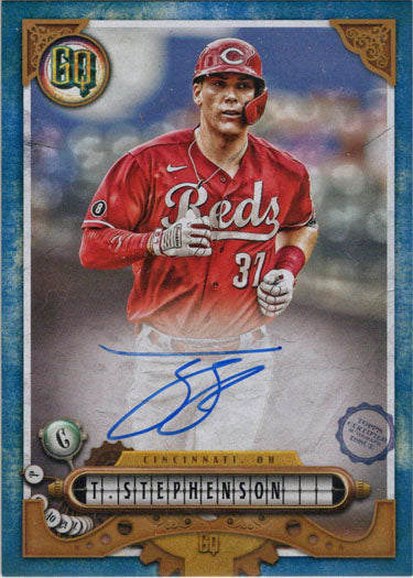 Topps Gypsy Queen Baseball 2022 Blue Border Auto Card GQA-TS Tyler Stephenson 030/150