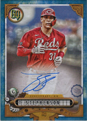 Topps Gypsy Queen Baseball 2022 Blue Border Auto Card GQA-TS Tyler Stephenson 030/150