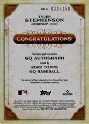 Topps Gypsy Queen Baseball 2022 Blue Border Auto Card GQA-TS Tyler Stephenson 030/150