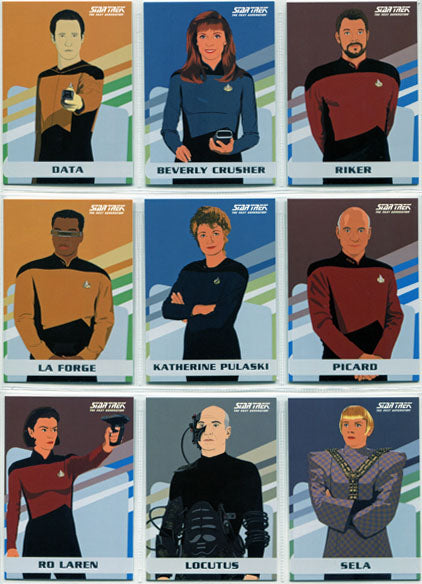 Star Trek TNG Portfolio Prints S2 Universe Gallery Complete 9 Card Chase Set