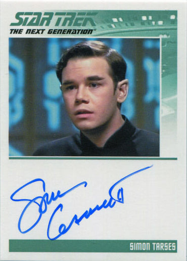 Star Trek TNG Portfolio Prints S2 Autograph Card Spencer Garrett as Simon Tarses