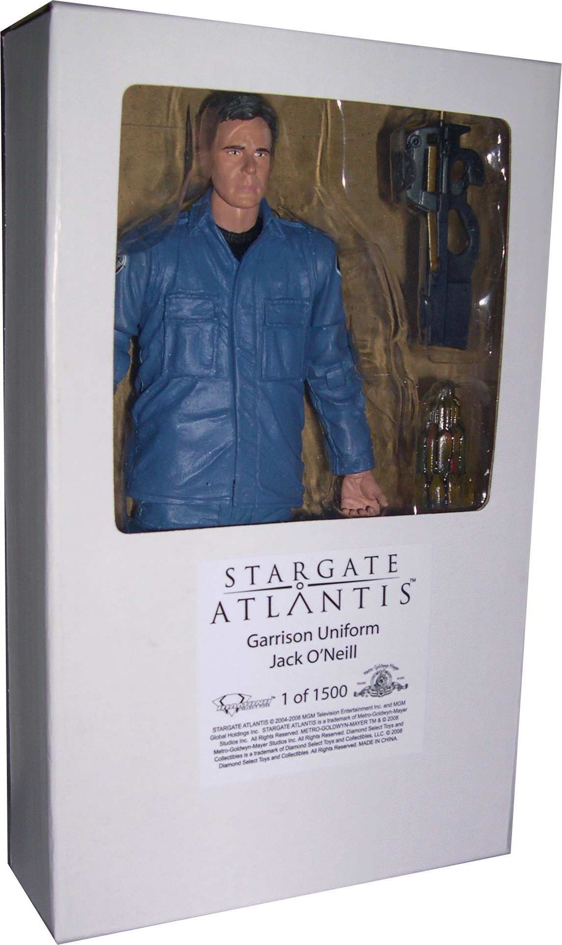 Stargate Atlantis Garrision Uniform Jack O'Neill White Box Action Figure