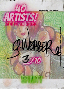 5finity 2022 40 Artists! Sketch Card George Webber