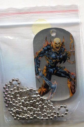 Marvel Dossier Dog Tags Chain Necklace Ghost Rider 19 of 55