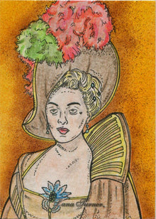 Classic Hollywood Starlets 5finity Lana Turner Sketch Card by Rusty Gilligan