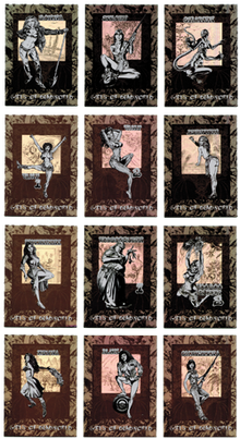 Deadworld Girls of Deadworld Complete 12 Card Chase Set