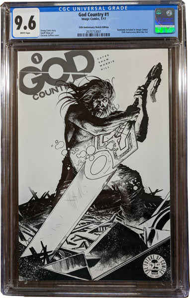God Country 1 Blind Box Rare Sketch Variant  CGC 9.6