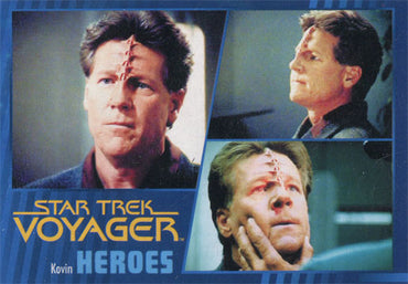 Star Trek Voyager Heroes & Villains Gold Parallel Base 57 Chase Card 087/100