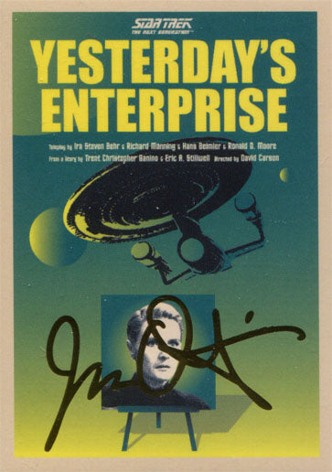 Star Trek TNG Portfolio Prints S1 Base 63 Parallel Gold Chase Card 002/125
