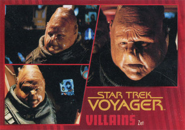 Star Trek Voyager Heroes & Villains Gold Parallel Base 98 Chase Card 045/100
