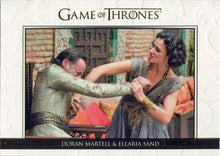 Game of Thrones Season 6 Gold Parallel DL33 Relationships Chase Card 218/250