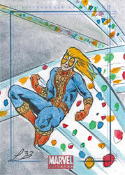 Marvel Universe 2011 Sketch Card by Leeahd Goldberg of Speedball