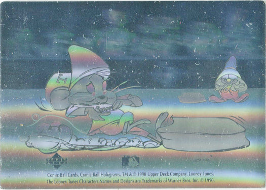 Upper Deck Comic Ball 1990 Looney Tunes Hologram Card NNO Speedy Gonzales