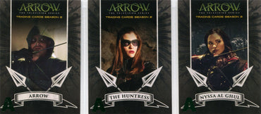 Arrow Season 2 Archers Complete 3 Green Foil Parallel Chase Card Set A1 to A3