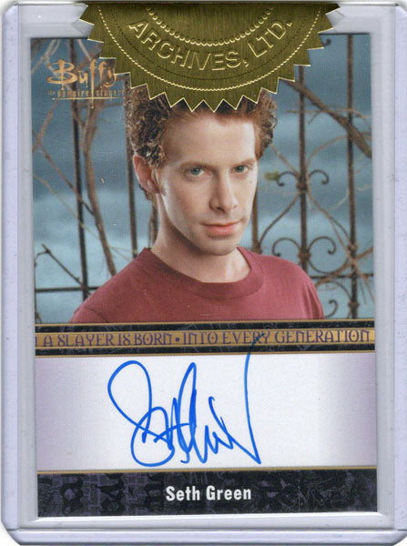 Buffy Ultimate Collectors Series 3 Bordered Autograph Card Seth Green