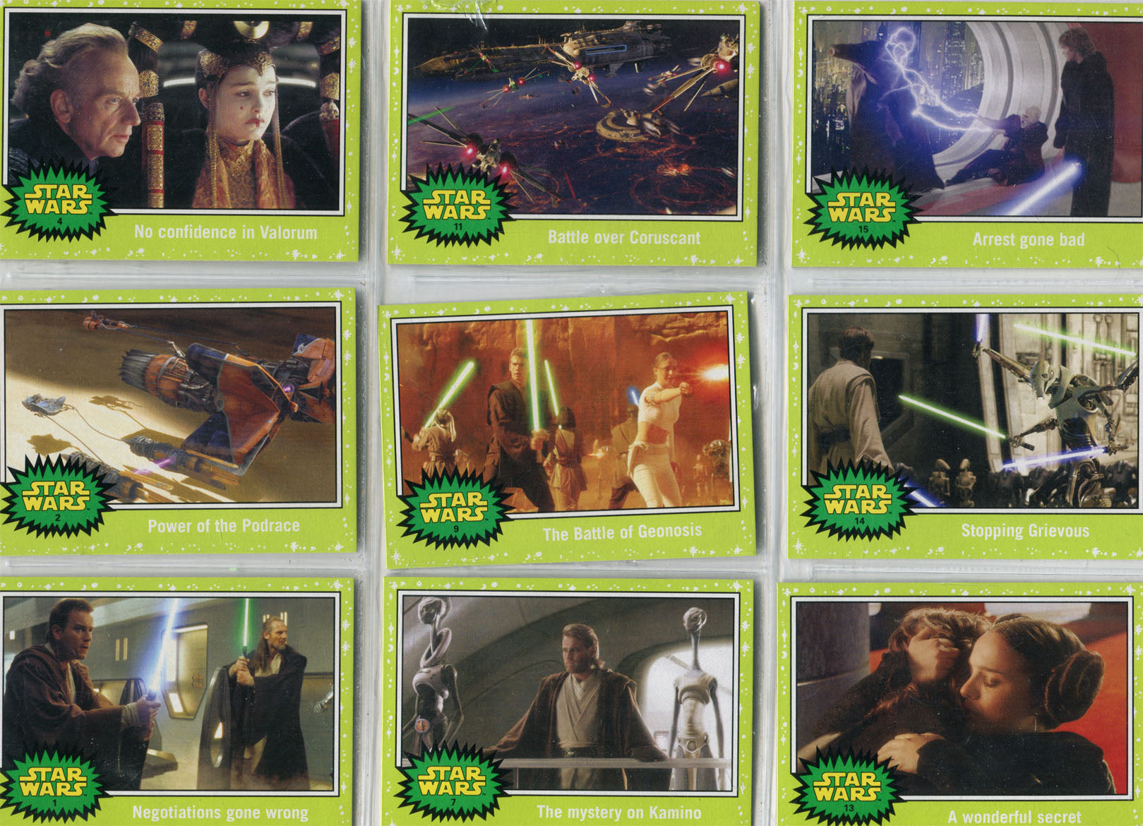 Star Wars Journey to the Force Awakens Jabba Slime Green 110 Card Chase Set