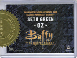 Buffy Ultimate Collectors Series 3 Gold Autograph Card Seth Green