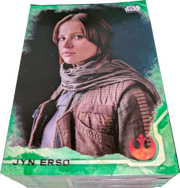 Star Wars Rogue One Series 1 Green Squad Parallel Complete 90 Card Chase Set