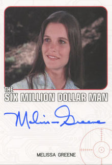 Complete Bionic Collection Autograph Card Melissa Greene as Suzie Lund