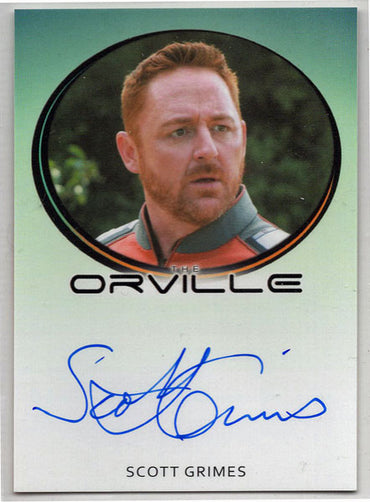 Orville Archives Autograph Card Scott Grimes as Lt. Gordon Malloy (Bordered)