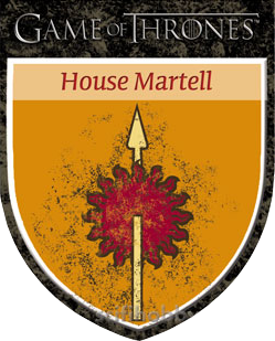 Game of Thrones Season Three H10 House Martell Sigil Die-Cut Chase Card