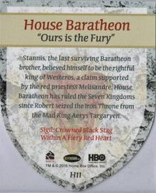 Game of Thrones Season 5 Case Topper Card H11 House Baratheon