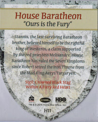Game of Thrones Season 5 Case Topper Card H11 House Baratheon